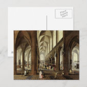 Binnenlandse Zaken Antwerpse kathedraal, c.1650 Briefkaart (Voorkant / Achterkant)