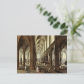 Binnenlandse Zaken Antwerpse kathedraal, c.1650 Briefkaart (Staand voorkant)