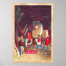 Binnenlandse Zaken van Asakusa Kannon Temple Naraz Poster