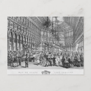 Binnenlandse Zaken van de "Grand Cafe Parisien", P Briefkaart