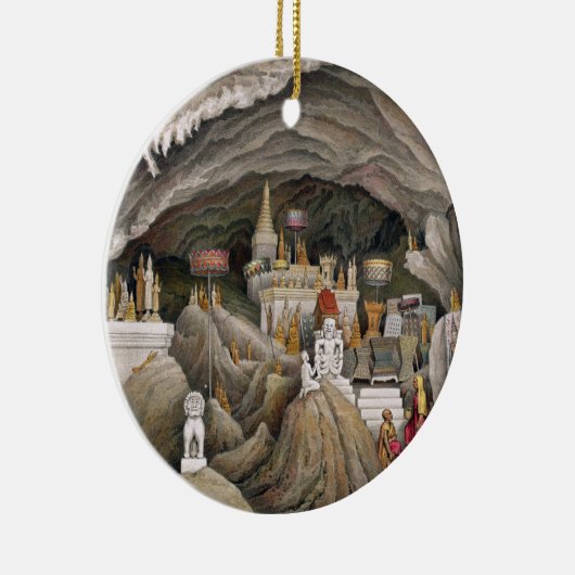 Binnenlandse Zaken van de Grotto van Nam Hou, Laos Keramisch Ornament (Rechts)