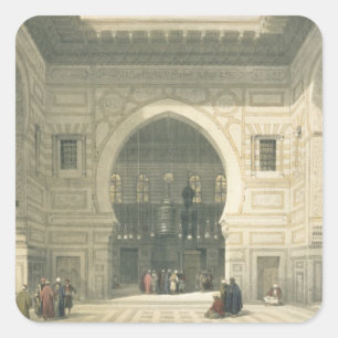 Binnenlandse Zaken van de moskee Sultan Hasan, Ca Vierkante Sticker