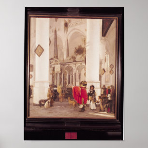 Binnenlandse Zaken van de Nieuwe Kerk, Delft, 1656 Poster