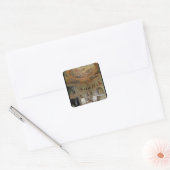 Binnenlandse Zaken van de "Salle Louis XIV" Vierkante Sticker (Envelop)