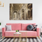 Binnenlandse Zaken van de Sint-Peter Basilica in R Canvas Afdruk (Insitu (Woonkamer))