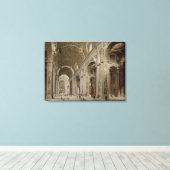 Binnenlandse Zaken van de Sint-Peter Basilica in R Canvas Afdruk (Insitu (Houten vloer))