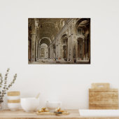 Binnenlandse Zaken van de Sint-Peter Basilica in R Poster (Keuken)