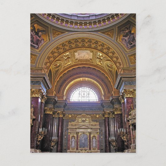 Binnenlandse Zaken van de Sint-Stephen Basilica, B Briefkaart (Voorkant)