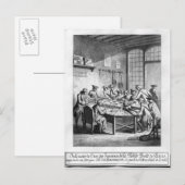 Binnenlandse Zaken van de "Small Post Kantoor" in  Briefkaart (Voorkant / Achterkant)