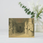 Binnenlandse Zaken van de tempel van Abu Simbel ui Briefkaart (Staand voorkant)