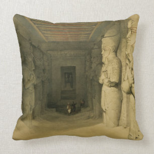 Binnenlandse Zaken van de tempel van Abu Simbel ui Kussen