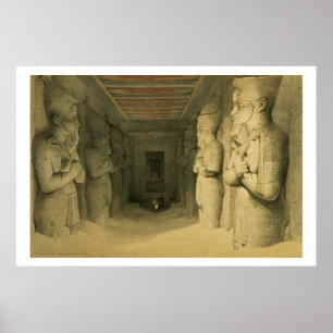 Binnenlandse Zaken van de tempel van Abu Simbel ui Poster