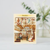 Binnenlandse Zaken van de Zweedse Kamer (meubelen Briefkaart (Staand voorkant)