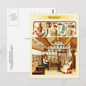 Binnenlandse Zaken van de Zweedse Kamer (meubelen Briefkaart (Voorkant / Achterkant)