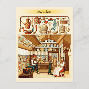 Binnenlandse Zaken van de Zweedse Kamer (meubelen  Briefkaart