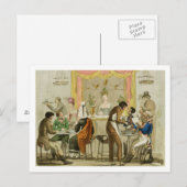 Binnenlandse Zaken van een Koffiehuis, café voor W Briefkaart (Voorkant / Achterkant)