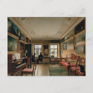 Binnenlandse Zaken van een Manor House, 1830's Briefkaart