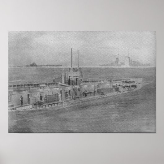 Binnenlandse Zaken van een moderne Duitse U-Boat Poster (Voorkant)