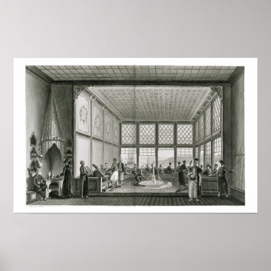 Binnenlandse Zaken van een openbaar café in Consta Poster (Voorkant)