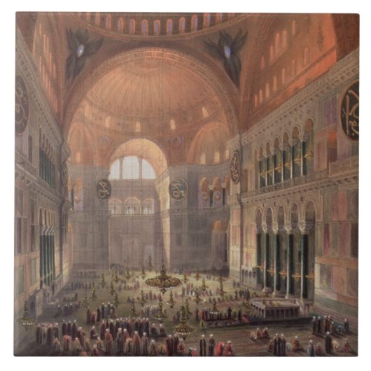 Binnenlandse Zaken van Haghia Sophia, Constantinop Tegeltje (Voorkant)
