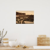 Binnenlandse Zaken van het Colosseum, Rome, Italië Poster (Keuken)