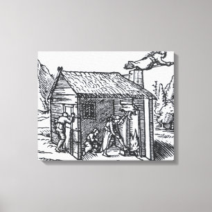 Binnenlandse Zaken van het Huis van de getuige, 15 Canvas Afdruk