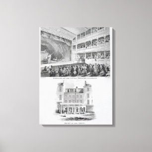 Binnenlandse zaken van het kleine theater, Haymark Canvas Afdruk