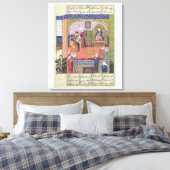 Binnenlandse Zaken van het paleis van de koning va Canvas Afdruk (Insitu (Slaapkamer))