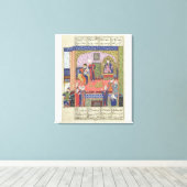 Binnenlandse Zaken van het paleis van de koning va Canvas Afdruk (Insitu (Houten vloer))