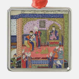 Binnenlandse Zaken van het paleis van de koning va Metalen Ornament