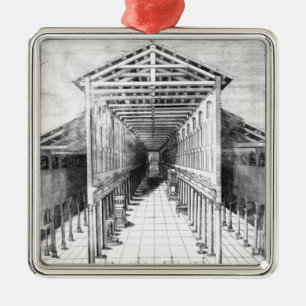 Binnenlandse Zaken van Old St.Peter's, Rome Metalen Ornament