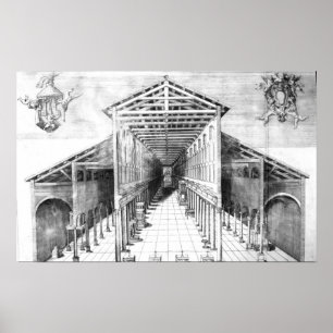 Binnenlandse Zaken van Old St.Peter's, Rome Poster