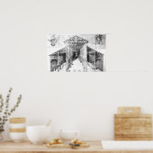 Binnenlandse Zaken van Old St.Peter's, Rome Poster (Keuken)