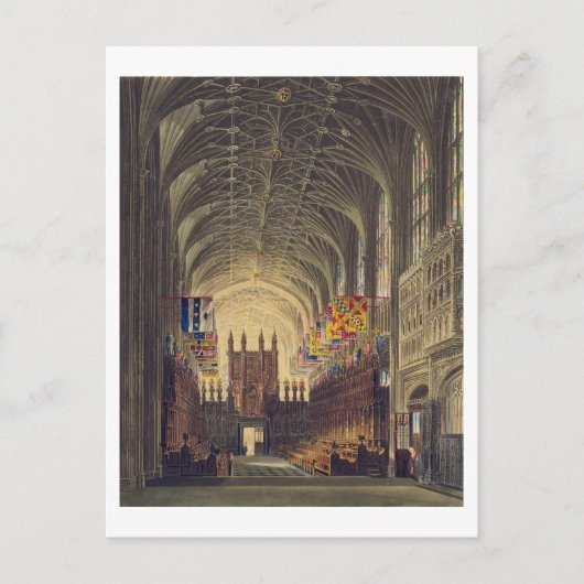 Binnenlandse Zaken van St. George's Chapel, Windso Briefkaart (Voorkant)