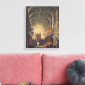 Binnenlandse Zaken van St. George's Chapel, Windso Canvas Afdruk (Insitu (Woonkamer))