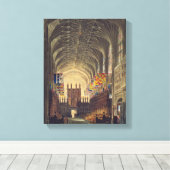 Binnenlandse Zaken van St. George's Chapel, Windso Canvas Afdruk (Insitu (Houten vloer))