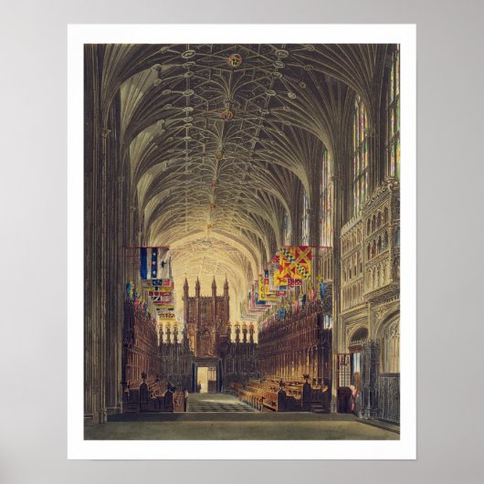 Binnenlandse Zaken van St. George's Chapel, Windso Poster (Voorkant)