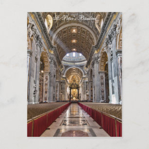 Binnenlandse Zaken van St. Peter's Basilica Briefkaart