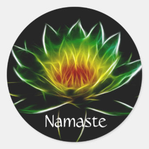 Binnenlicht l Lotus Abstracte Kunst GEPERSONALIS Ronde Sticker