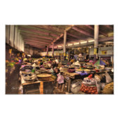 Binnenmarkt Republiek Guinee, West-Afrika Foto Afdruk (Voorkant)