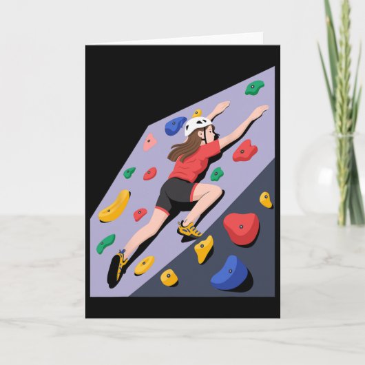 Binnenmuur voor rotsklimmen Kunst  Kaart (Voorkant)