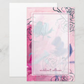 Binnenmuziek - Floral Sketch Briefpapier (Voorkant / Achterkant)