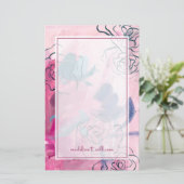 Binnenmuziek - Floral Sketch Briefpapier (Staand voorkant)