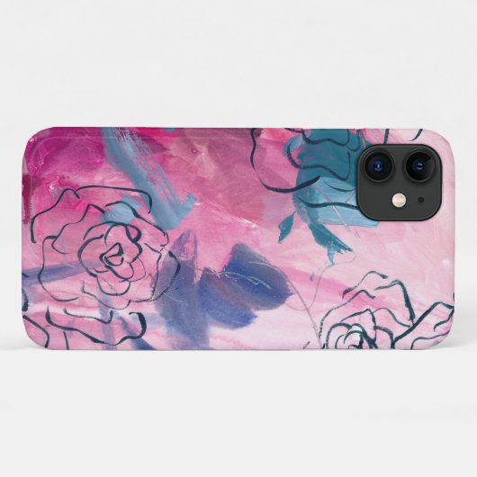 Binnenmuziek - Floral Sketch Case-Mate iPhone Case (Achterkant (horizontaal))