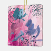 Binnenmuziek - Floral Sketch Keramisch Ornament (Links)