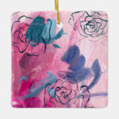 Binnenmuziek - Floral Sketch Keramisch Ornament (Voorkant)