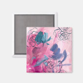 Binnenmuziek - Floral Sketch Magneet (Voorkant / Achterkant)