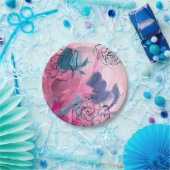 Binnenmuziek - Floral Sketch Papieren Bordje (Feest)