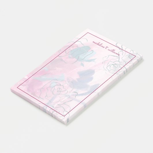 Binnenmuziek - Floral Sketch Post-it® Notes (Schuin)