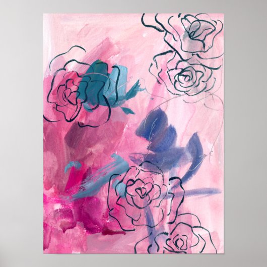 Binnenmuziek - Floral Sketch Poster (Voorkant)